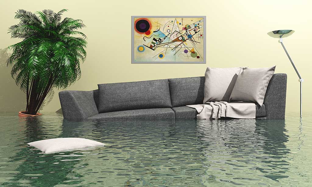 Wohnung unter Wasser