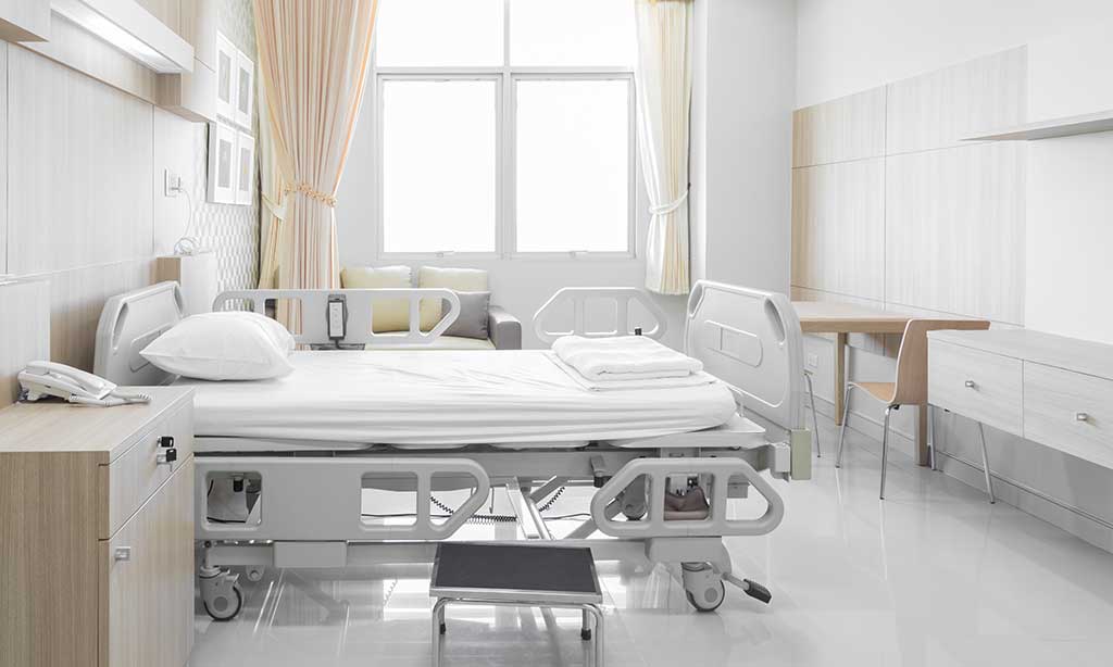 Ein Krankenhauszimmer