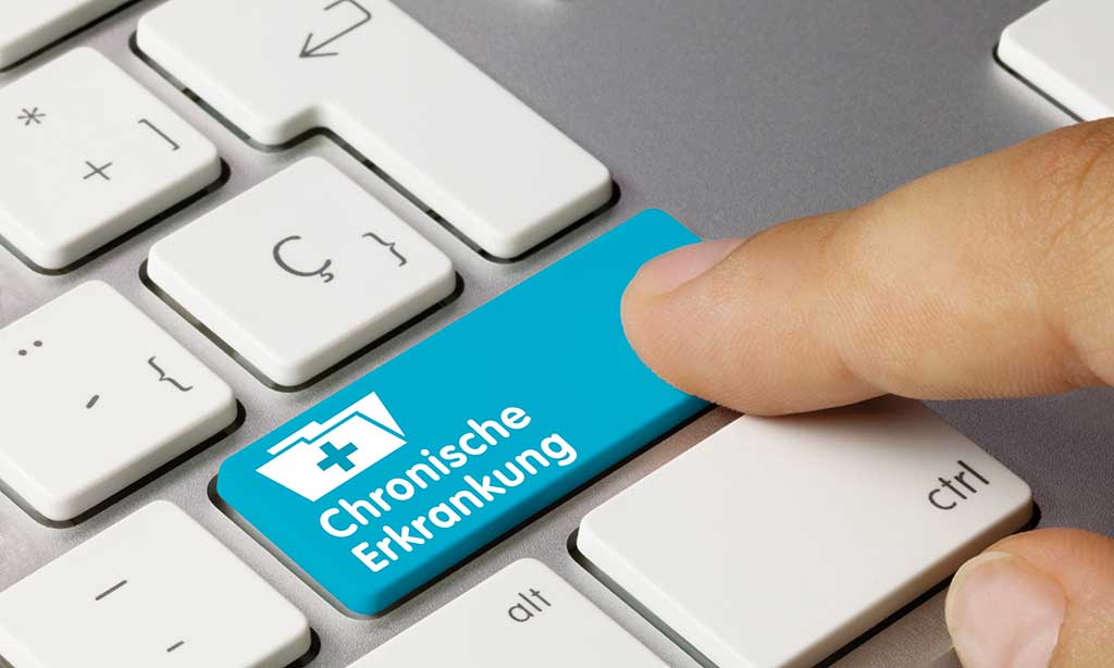 Auf einer Computertastatur steht auf einer Taste 